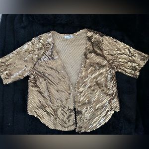 Ladies Calvin Klein top with sequins size large never been worn